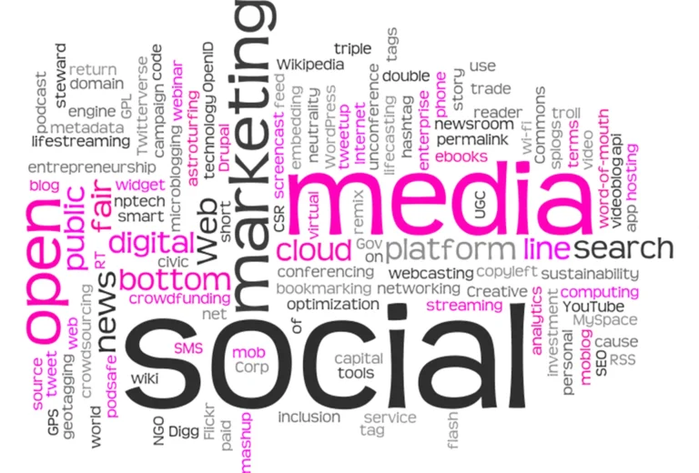 Business professionals planning a content distribution strategy to improve digital marketing visibility and business growth.
