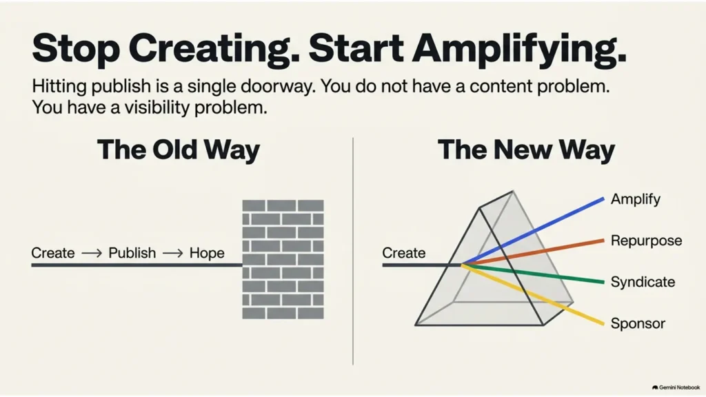 What Is Content Amplification And How Is It Different From Content Distribution? 3 Content amplification engine workflow from content creation to owned, earned and paid media