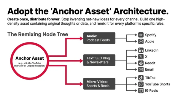 Content Distribution Service using an anchor asset across multiple platforms and formats