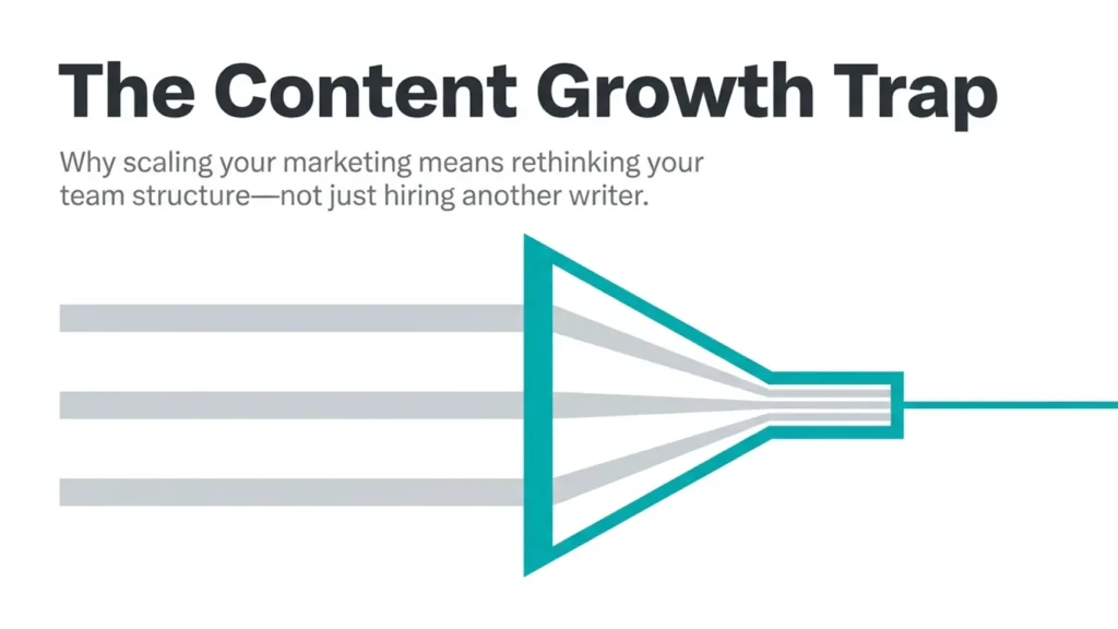 Content Distribution - The Content Growth Trap showing why scaling content requires the right distribution strategy.