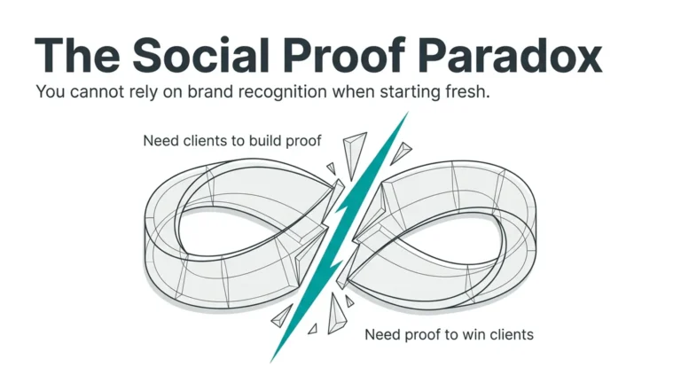 Prove My Expertise by overcoming the social proof paradox for a new business
