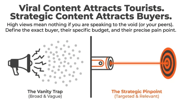 Attracting new customers through targeted content rather than viral reach